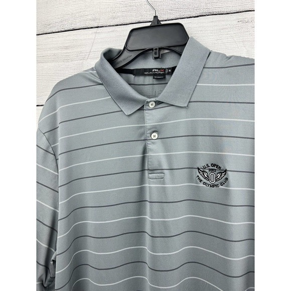 RLX Ralph Lauren Polo Shirt Mens 2XL Gray 2012 US Open The Olympic Club Golf - Picture 2 of 9